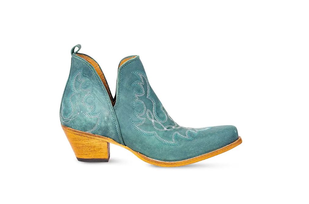 Myra Bag Turquoise Maisie Stitched Leather Women's Boots S-9691