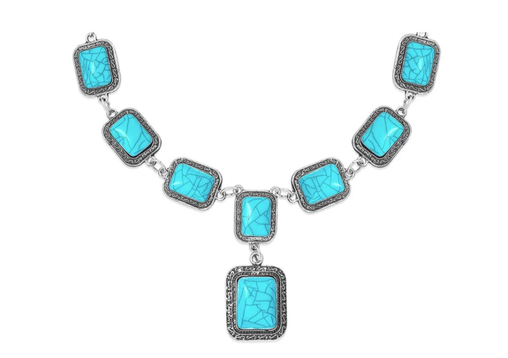 Myra Bag Turquoise Nazlini's Hope Festoon Necklace S-11019