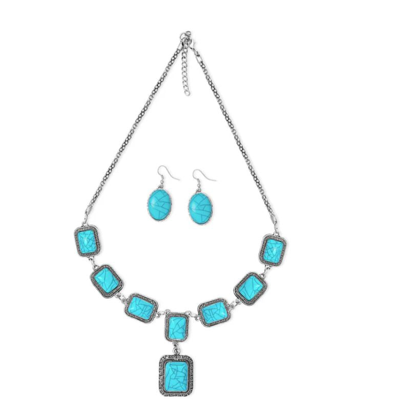 Myra Bag Turquoise Nazlini's Hope Festoon Necklace S-11019