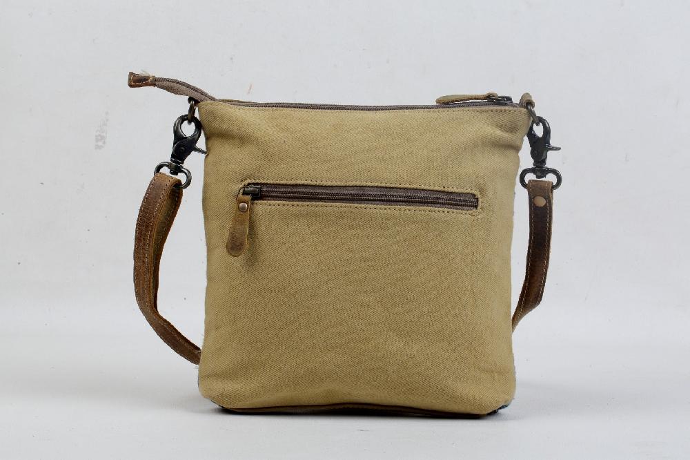 Myra Bag Yellow And Blue Stripes Cross Body Bag S-3070