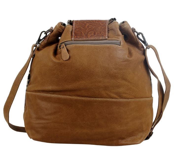 Myra Bag Zesty Animal Print Hair-on Tooled Leather Bag S-2847