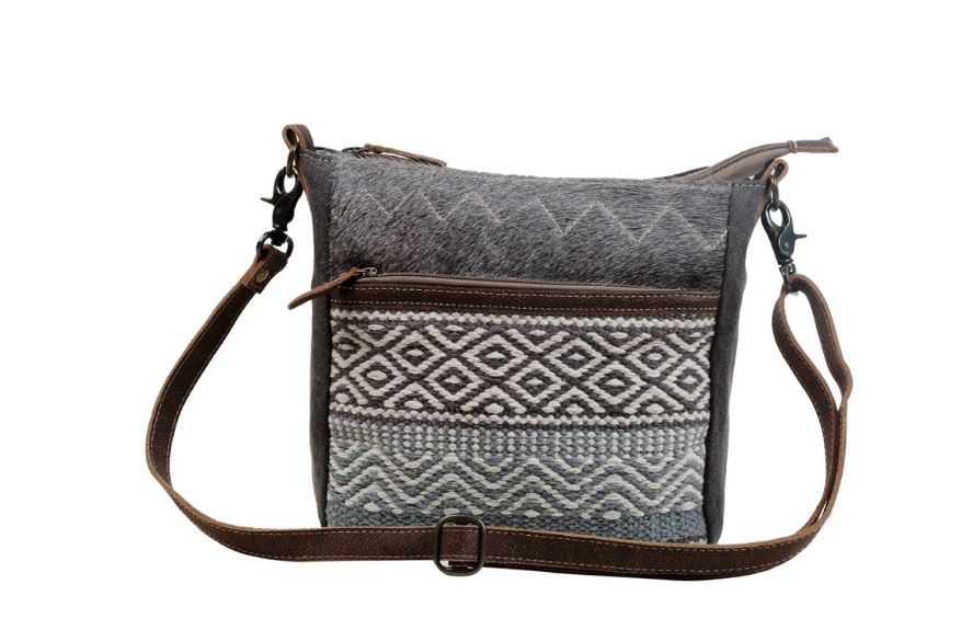 Myra Bags Cheveron Pattern Cross Body Bag S-3069