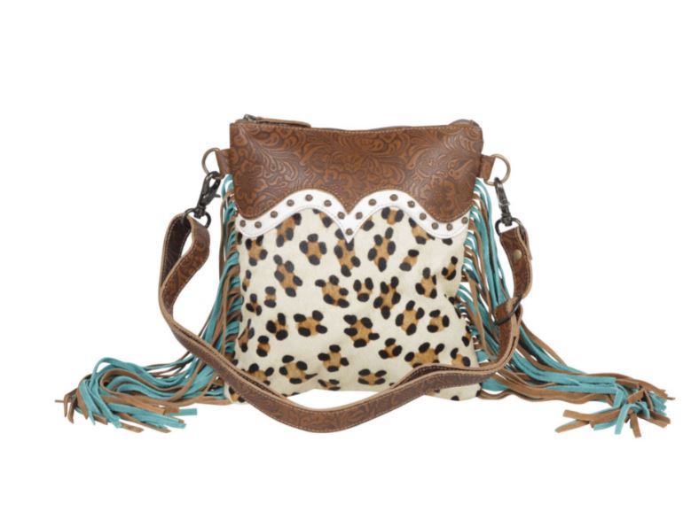 Myra Bags Earth Prints Leopard Leather Hairon Bag S-4414