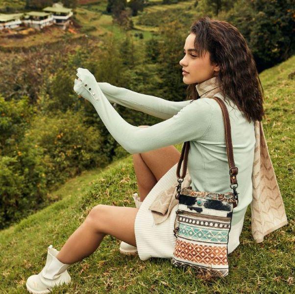 Myra Bags Funky Chrome Print Crossbody Bag S-4419