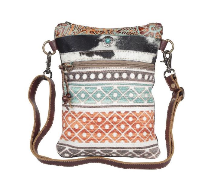 Myra Bags Funky Chrome Print Crossbody Bag S-4419
