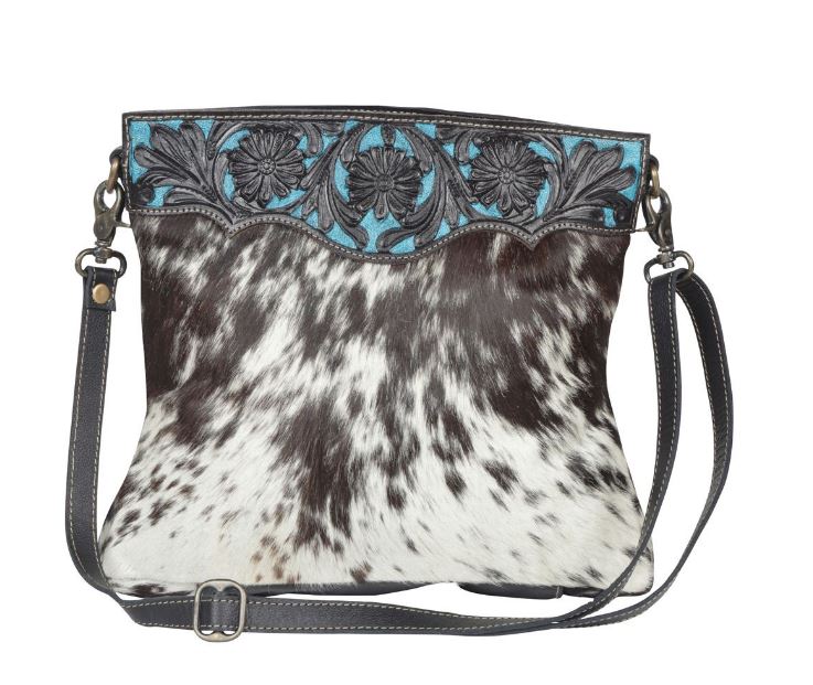 Myra Bags Snow Capped Hand-Tooled Bag S-4367