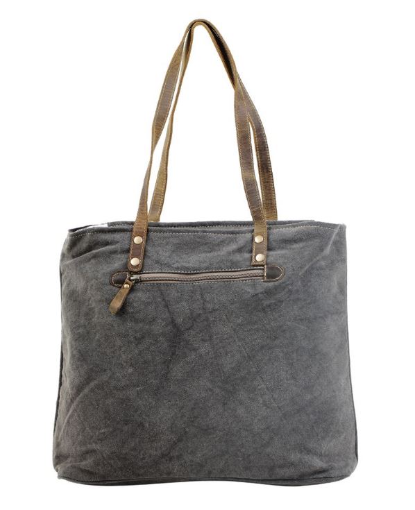 Myra Multipattern Cotton Rug & Hair-on Tote Bag S-3048