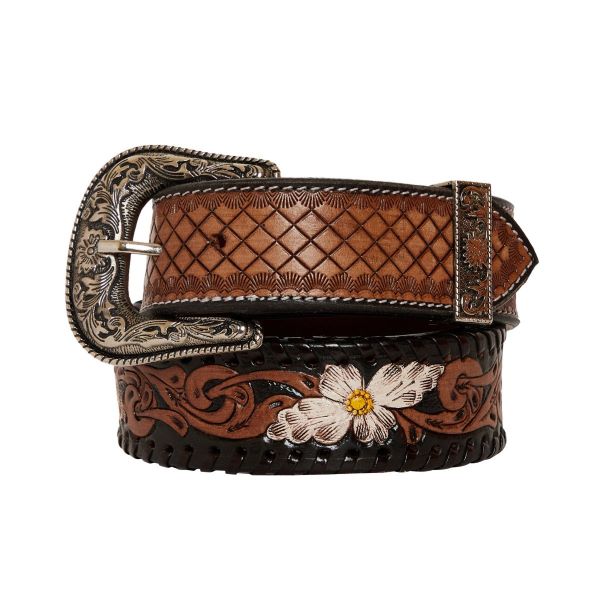Myra Painted Tooled Western Women's Belt S-4059