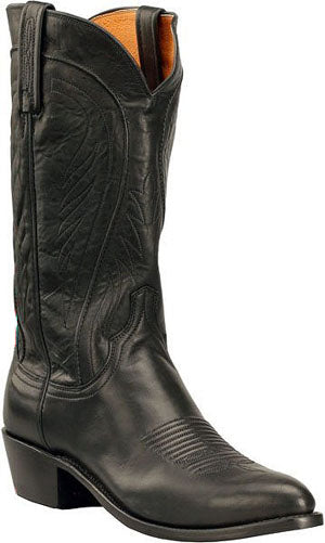 N1597 Black Burnished Ranch Hand Lucchese Mens Western Cowboy Boots