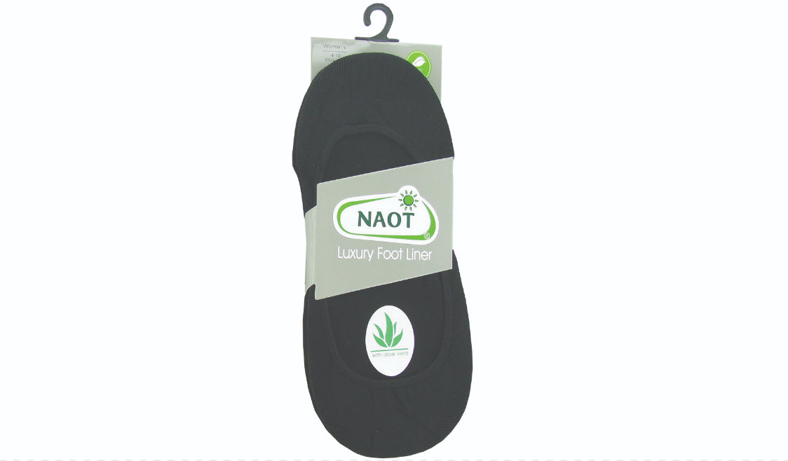 Naot Black Luxury Foot Liners for Women SOCKL-3BB