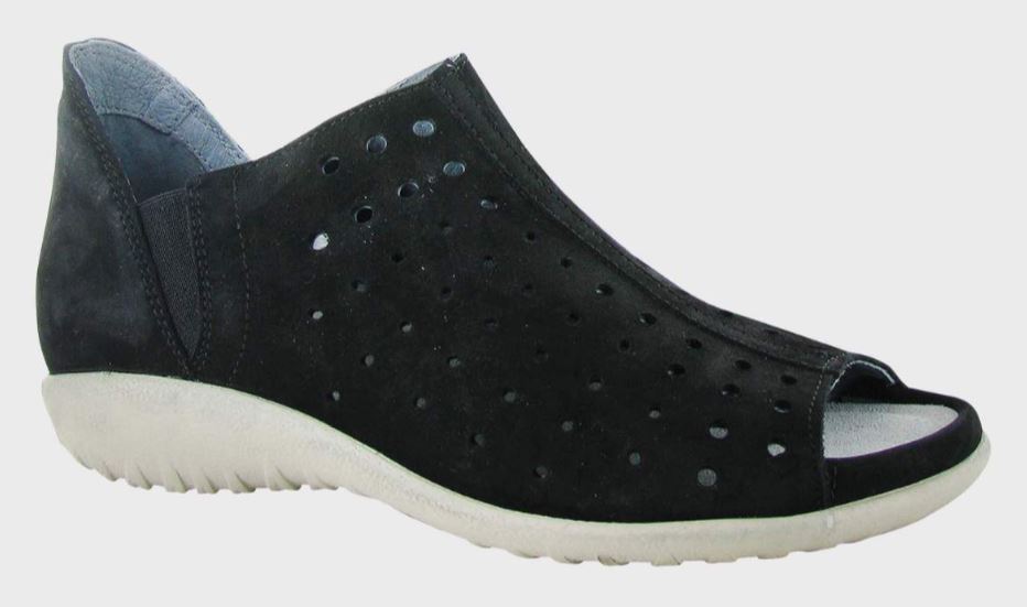 Naot Black Velvet Nubuck Hikoi Womens Casual Shoes 11168