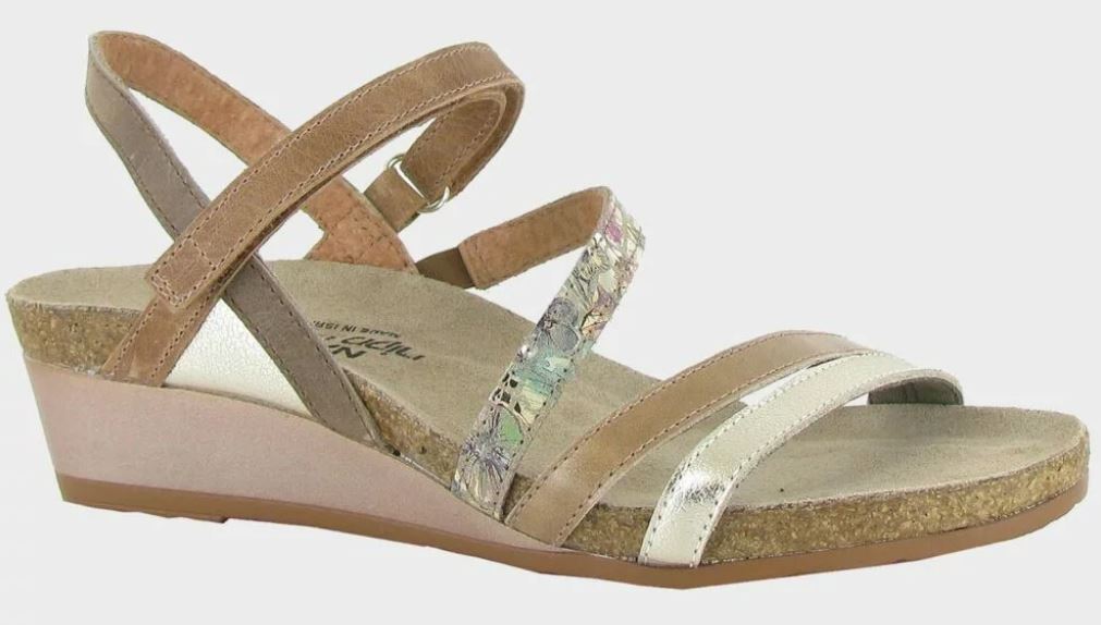 Naot Radiant Gold/Tan/Brown Fantasy Hero Womens Sandals 5047-YBP