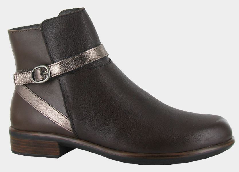 Naot Soft Brown/Toffee Brown/Radiant Copper Briza Leather Boots 26078-SMG