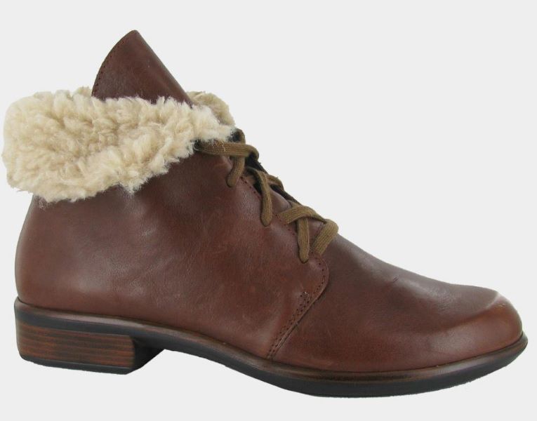 Naot Soft Chestnut Leather Pali Womens Bootie 26013-ED0