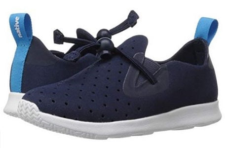 Native Apollo Slip-On Bungee Navy Microfiber Kids Sneaker 23102400-4201