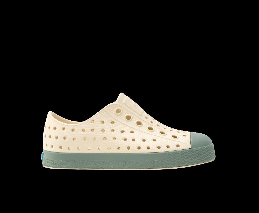 Native Bone White/Relax Green Jefferson Toddler Shoes (sizes 8-10) 13111500-1887-C