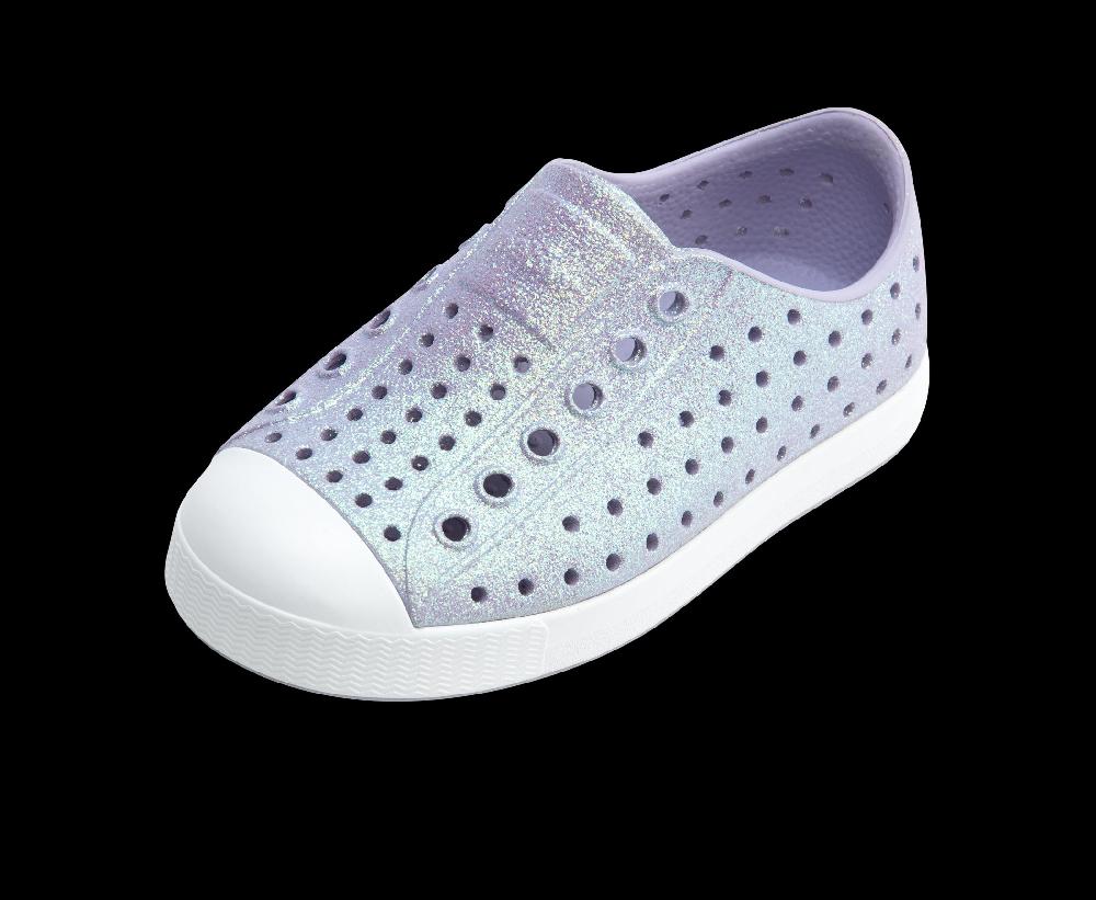Native Future Purple Bling/Shell White Jefferson Bio-Bling Toddler Shoes (sizes 6-10) F0000252-5032-C