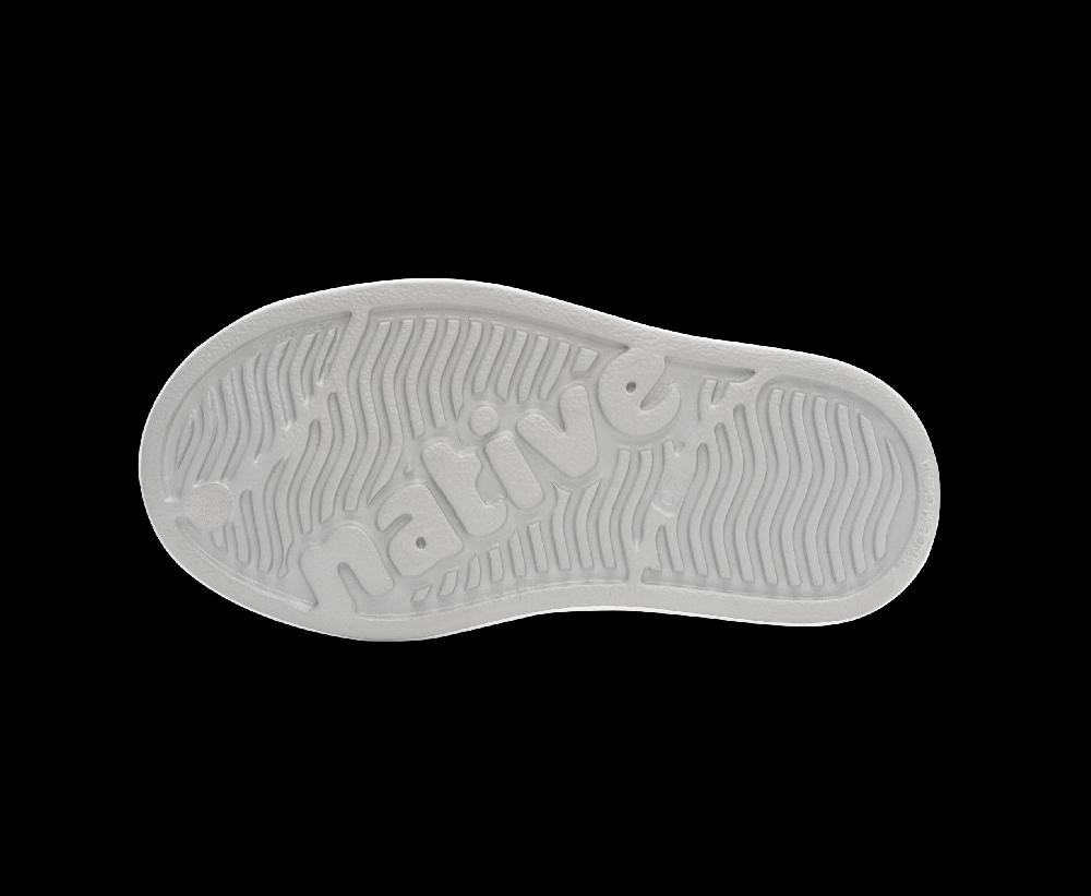 Native Hyams Grey/Shell White/Soccer Trophy Jefferson Print Youth Sneakers 15111501-1749-Y