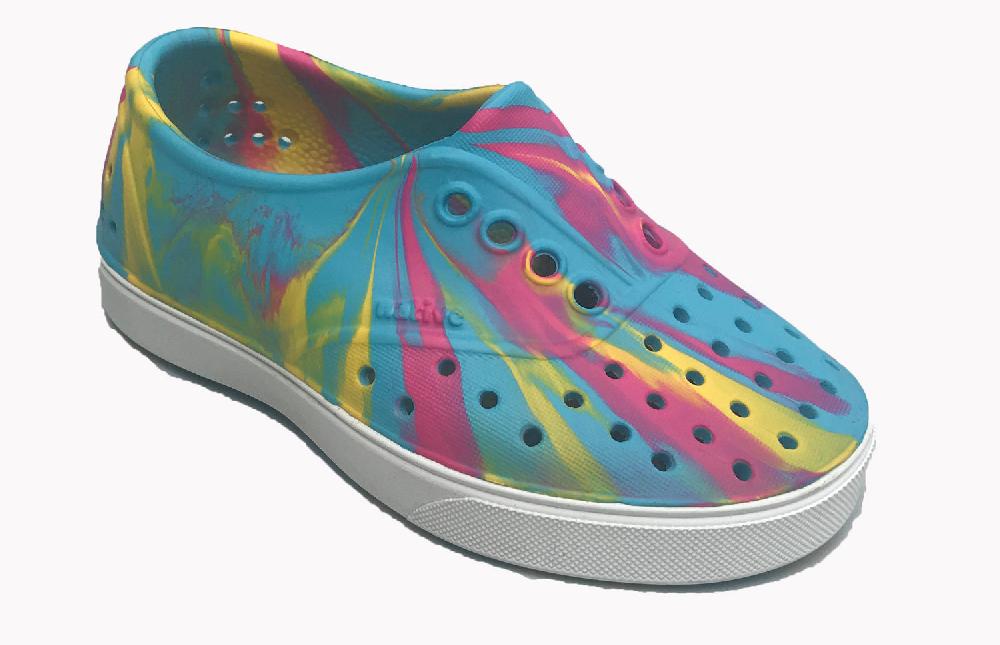 Native Jefferson Blue/Pink Shell EVA KIds Waterproof Sneaker 13100210-BLU