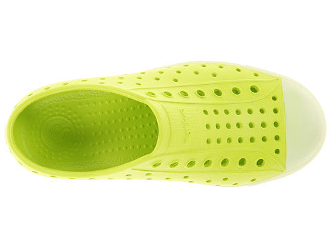 Native Jefferson Green Glow EVA KIds Waterproof Sneaker 13100103 GRN