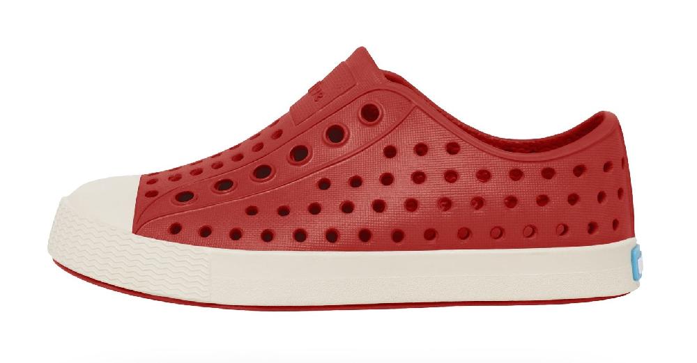 Native Jefferson Red EVA KIds Waterproof Sneaker 13100100 RED
