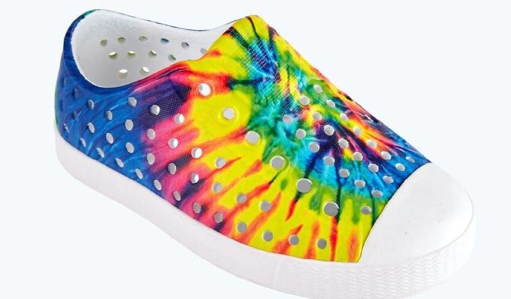 Native Neon Tie-Dye Jefferson Print Little Kids Shoes 13100101-8994-C