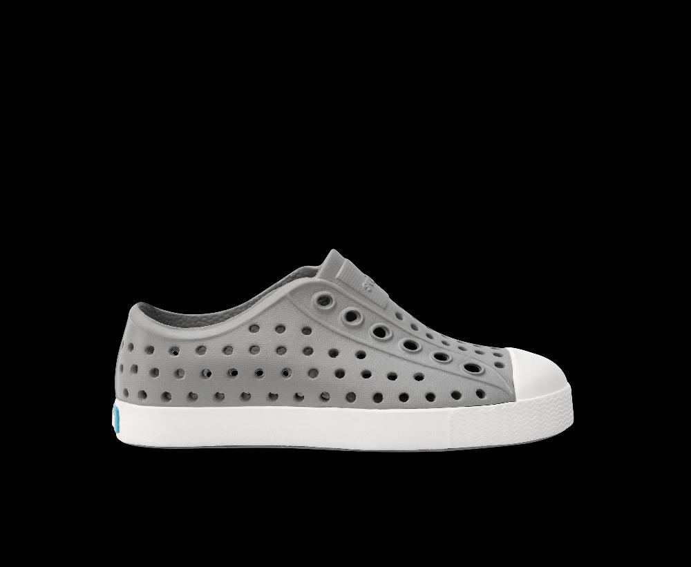 Native Pigeon Grey/Shell White Jefferson Big Kids Shoes (sizes 13-5) 12100100-1501