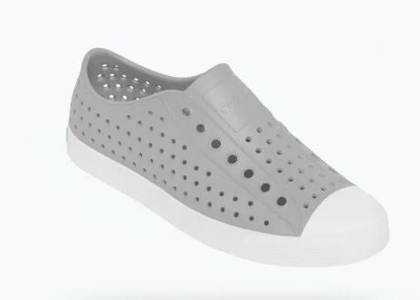 Native Pigeon Grey/Shell White Jefferson Big Kids Shoes (sizes 11-13) 15100100-1501