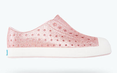 Native Pink Bling with Shell White Jefferson Floyd Toddler Shoes (sizes 5-7) 13100112-5596