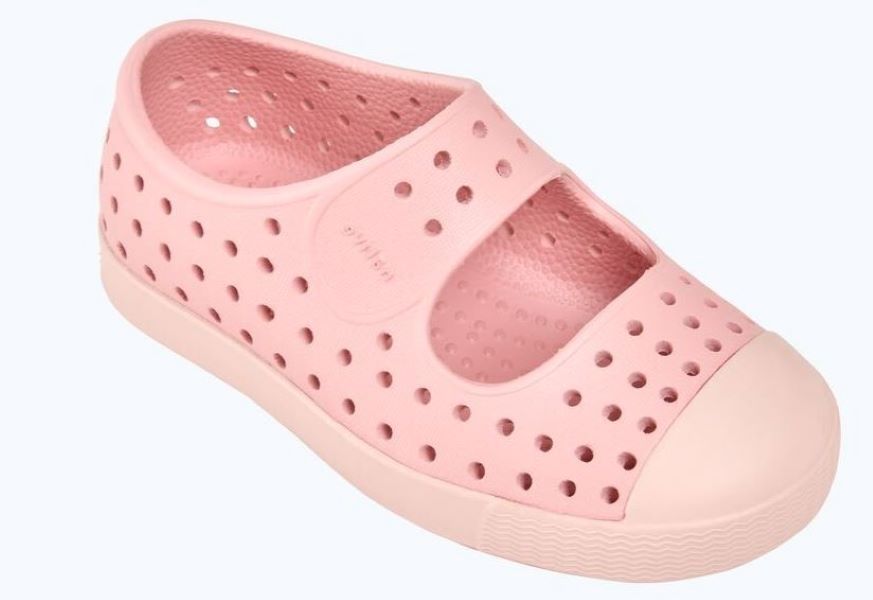 Native Rose Pink/Dust Pink Juniper Toddler Girls Mary Jane Shoes (sizes 4-7) 13304500-6833-C
