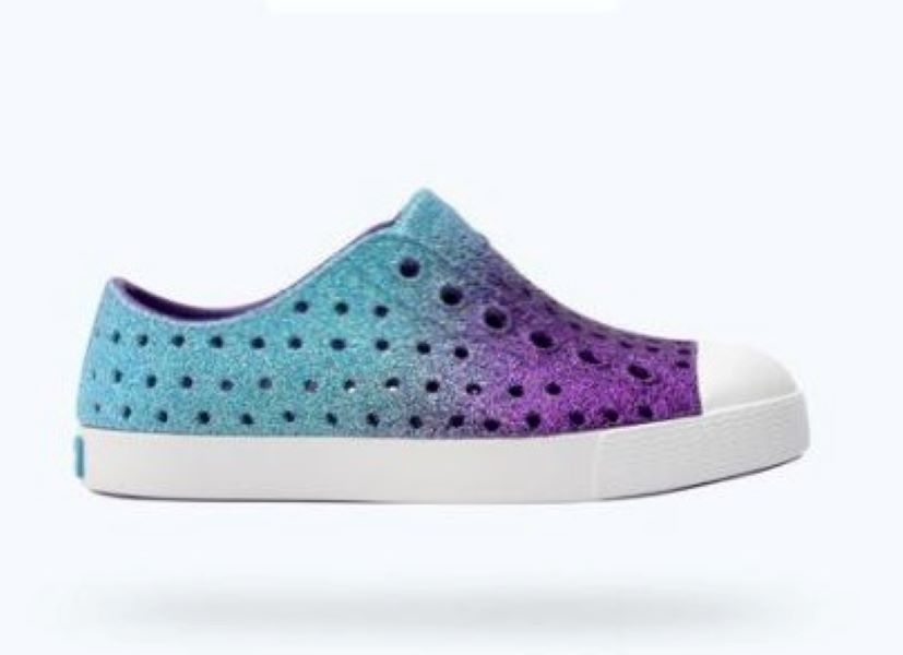 Native Saba Starfish Bling/Shell White Jefferson Youth Shoes 15100112-4530