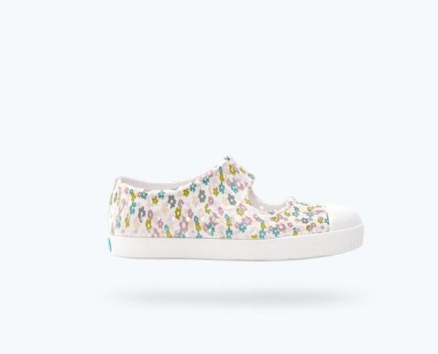 Native Shell White/ Wayward Ditsy Floral Jefferson Juniper Little Kids' Shoes (sizes 4-10) 13314201-9232-C