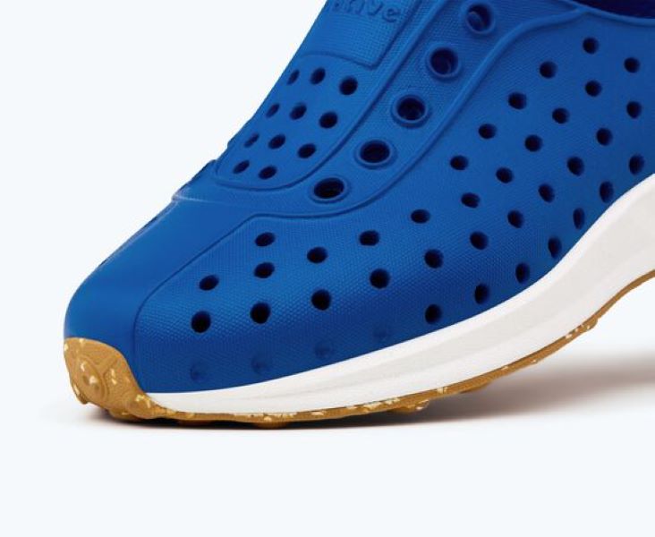 Native Victoria Blue/Shell White/Mash Speckle Rubber Robbie Sugarlite Youth Sneakers (Big Kid Sizes) 15110600-4352