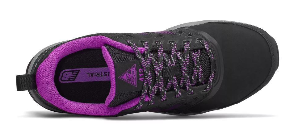 New Balance Black And Purple Alloy Toe Womens Work Shoes WID412P1