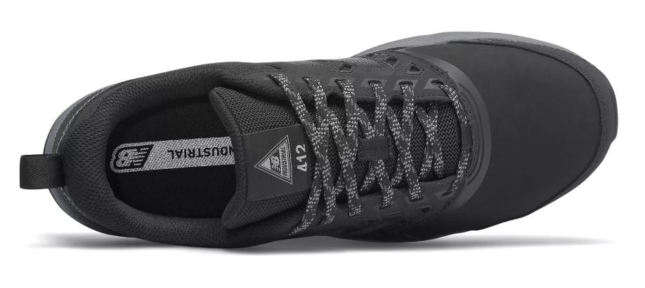 New Balance Black With Silver Alloy Toe Mens Comfort Work Shoes MID412B1