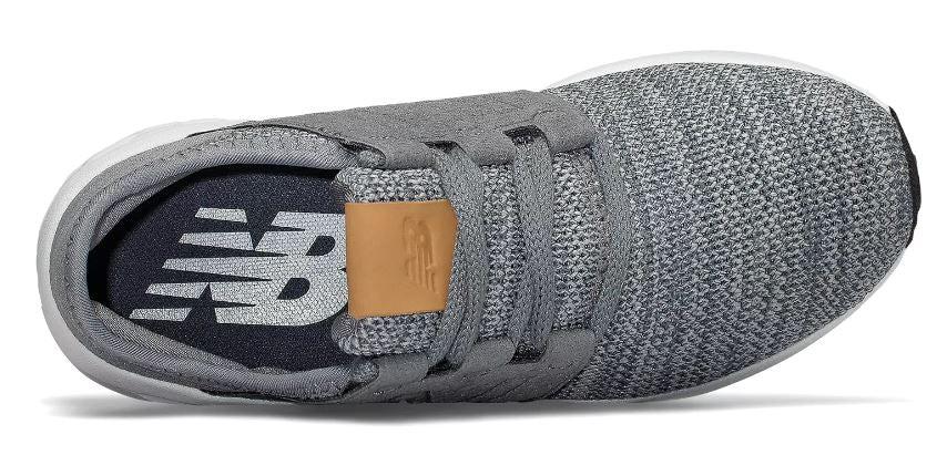 New Balance Gunmetal With White Fresh Foam Cruz Knit Pre-School Toddler Running Shoes KJCRZKPP