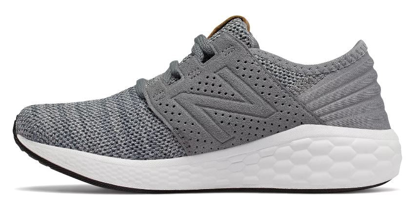 New Balance Gunmetal With White Fresh Foam Cruz Knit Pre-School Toddler Running Shoes KJCRZKPP
