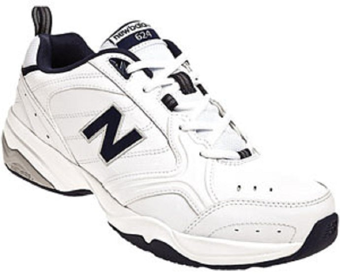 New Balance MX624 White Leather Mens Trainer MX624WN2