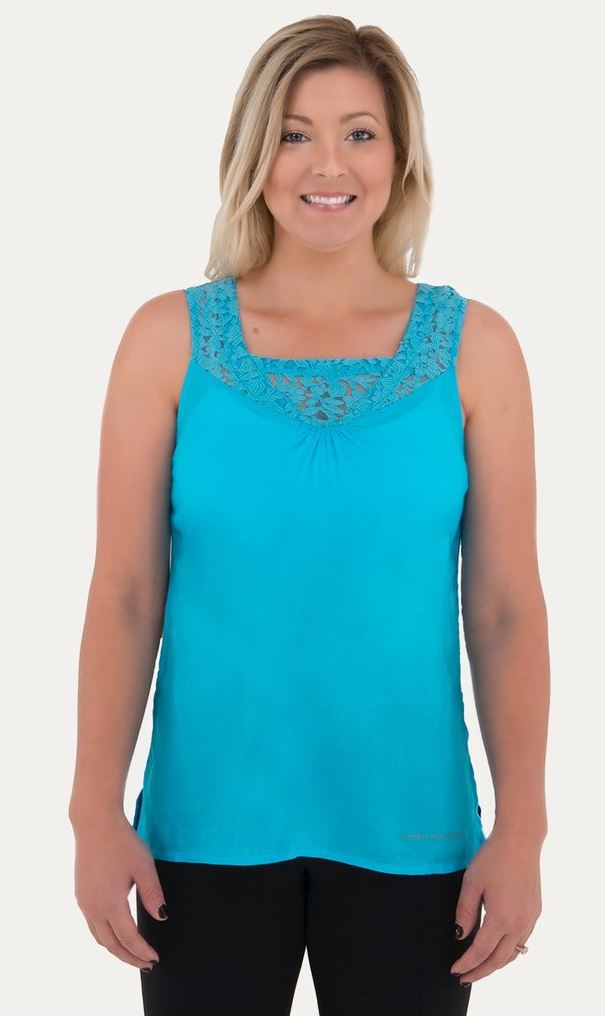 Noble Outfitters Womens Whimsical Lace Tank Top 20001