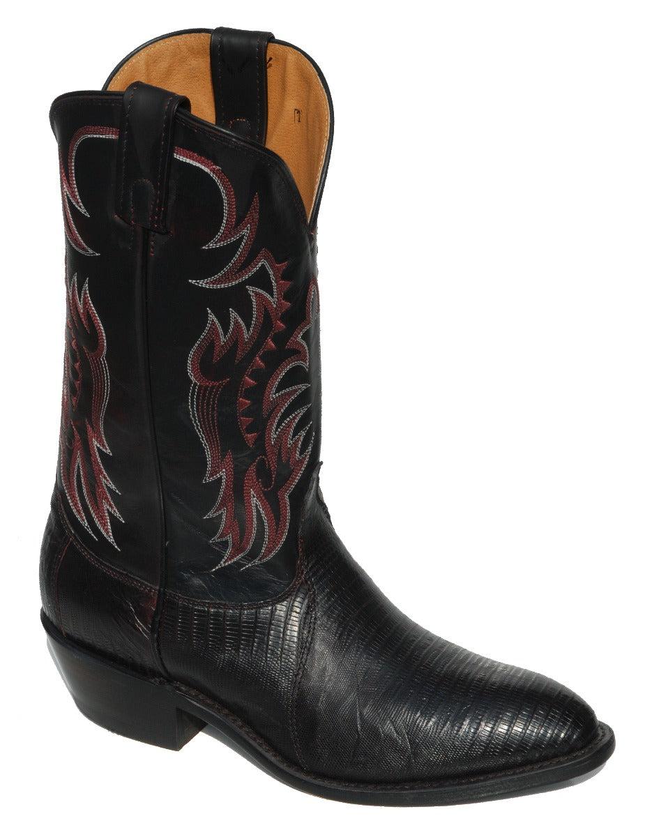 Nocona Lizard Black Cherry Mens Boots 8151215403