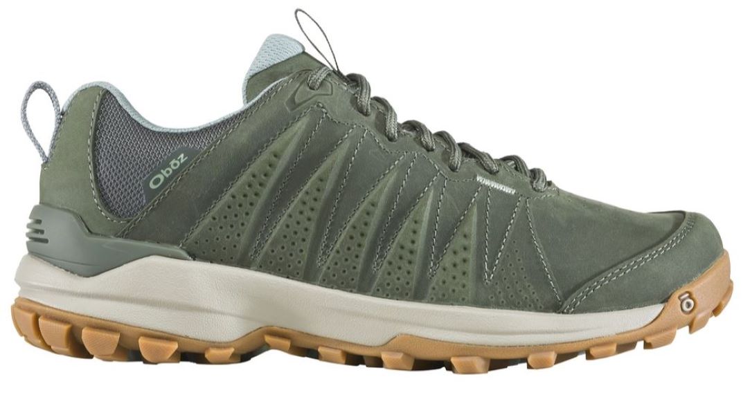 Oboz Thyme Sypes Low Leather Waterproof Womens Hiking Shoes 76102-THYME