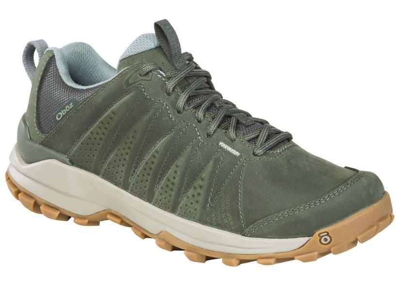 Oboz Thyme Sypes Low Leather Waterproof Womens Hiking Shoes 76102-THYME