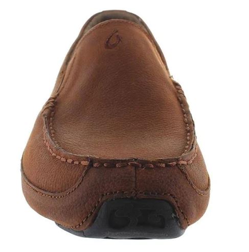 Olukai Akepa Moc Slip On Rum Leather Mens Casual 10169-SKSK