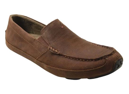 Olukai Akepa Moc Slip On Rum Leather Mens Casual 10169-SKSK