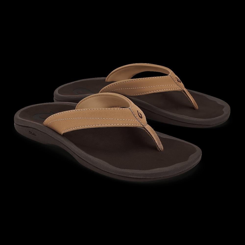 Olukai Almond/Dark Java Ohana Women's Beach Sandals 20110-MD48