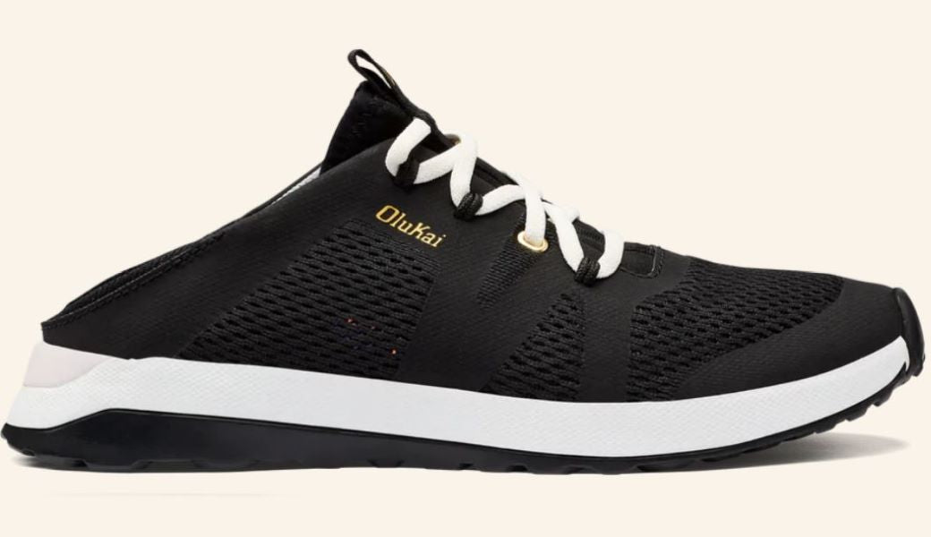 Olukai Black Huia Women's Athletic Shoes 20492-4040