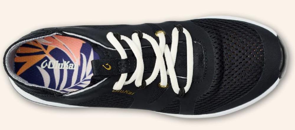 Olukai Black Huia Women's Athletic Shoes 20492-4040