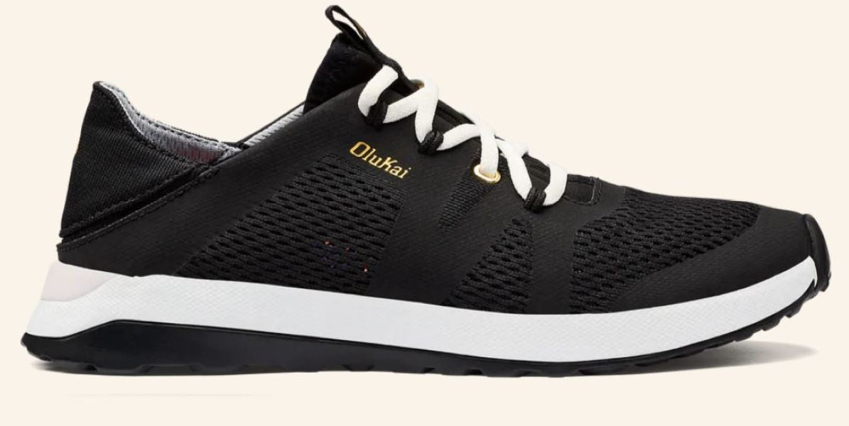 Olukai Black Huia Women's Athletic Shoes 20492-4040