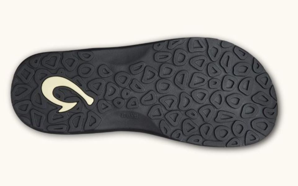 Olukai Black Ohana Mens Beach Sandals 10110-4040