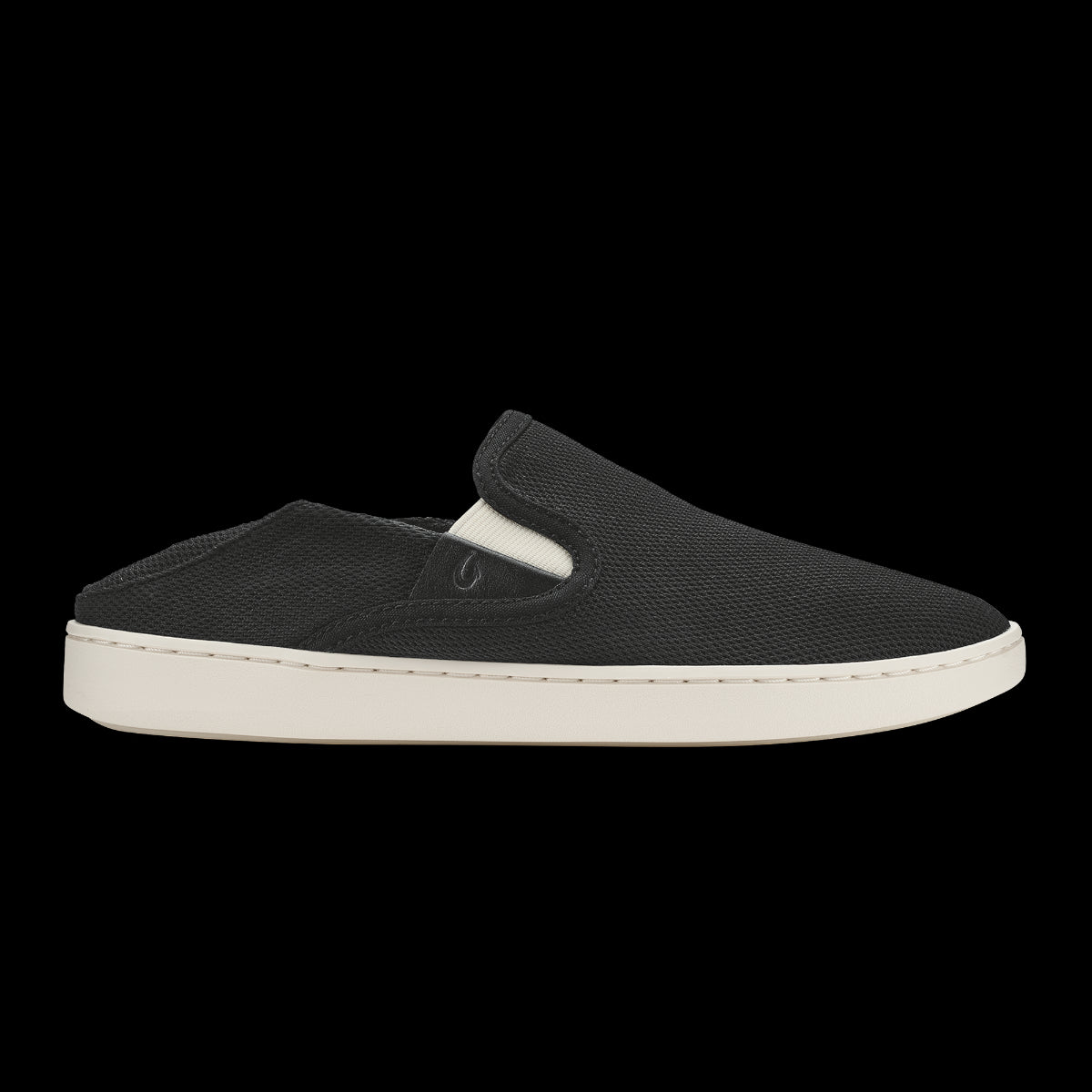 Olukai Black/White Pehuea Women's Breathable Slip-On Shoes 20271-40V2